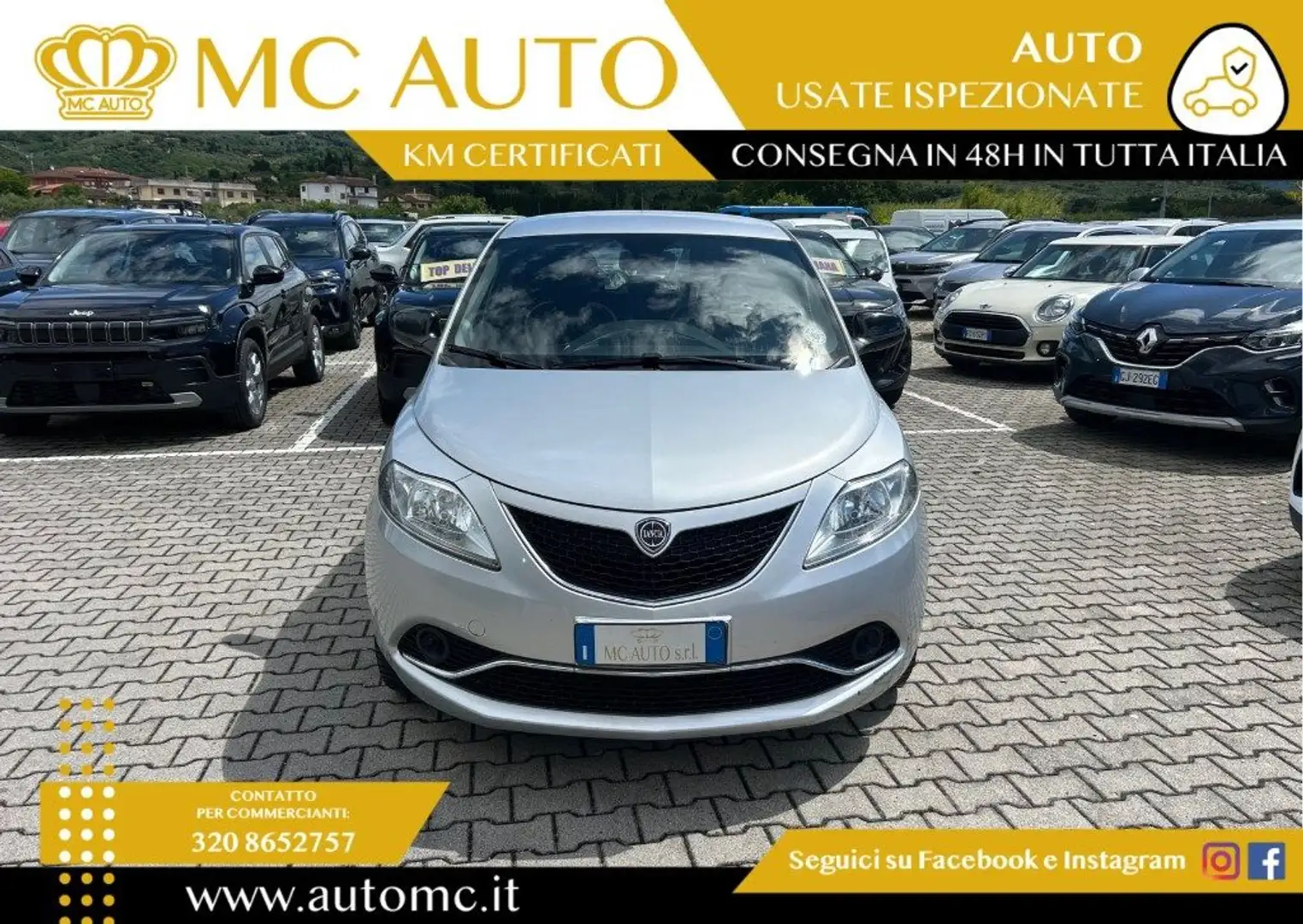 Lancia Ypsilon 1.2 69 CV 5 porte Silver Argento - 2
