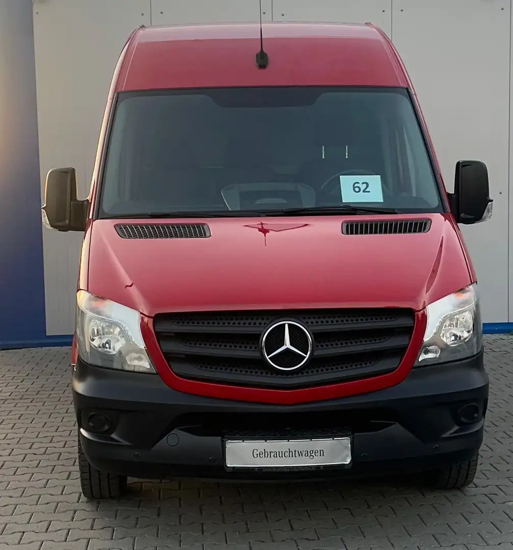 Mercedes-Benz Sprinter 211 CDI HOCH+LANG 7G AUTOMAT KLIMA AHK Red - 2