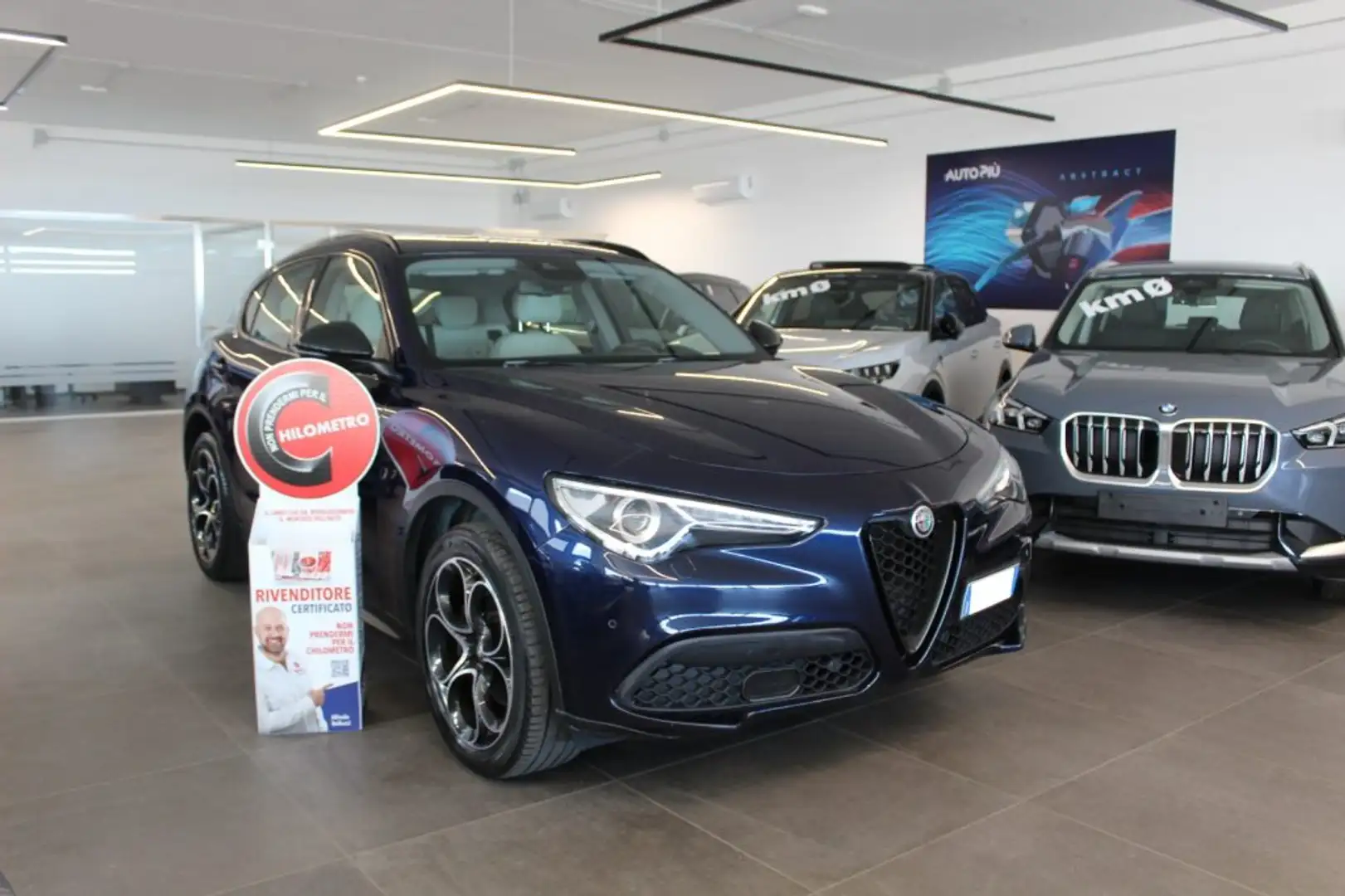 Alfa Romeo Stelvio 2.2 TD 210 CV AT8 AWD Black -Tech Blu/Azzurro - 1
