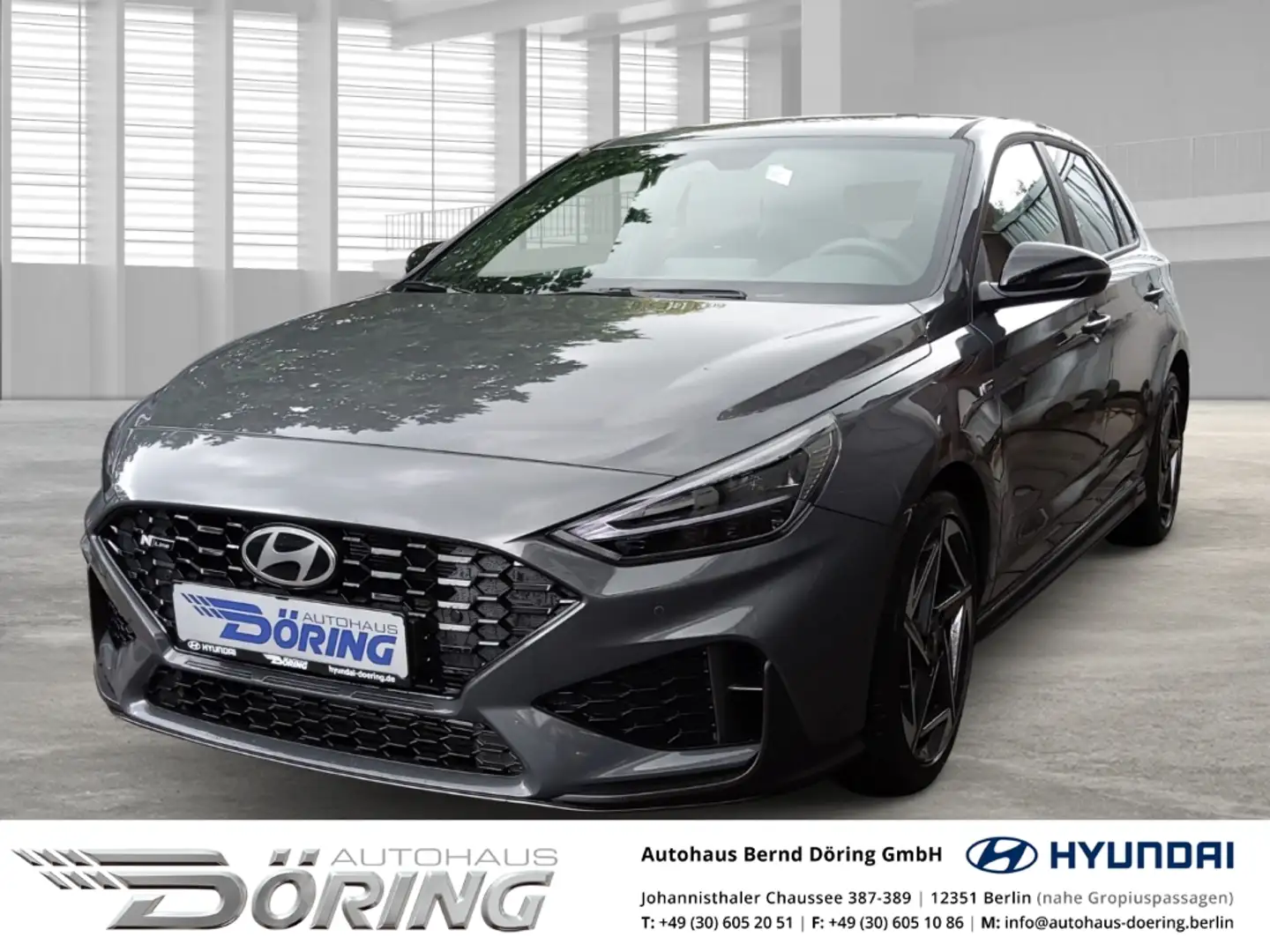 Hyundai i30 1.5 Turbo N Line Automatik 140 PS MY25 Mildhybrid Gris - 1