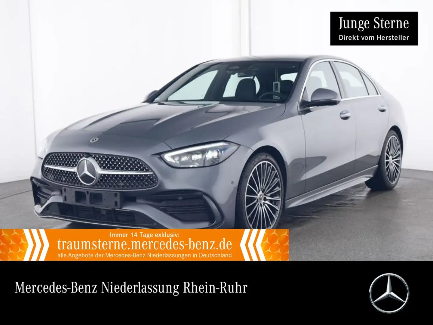 Mercedes-Benz C 200 AMG+360+19"+TOTW+KEYLESS+9G Grigio - 1