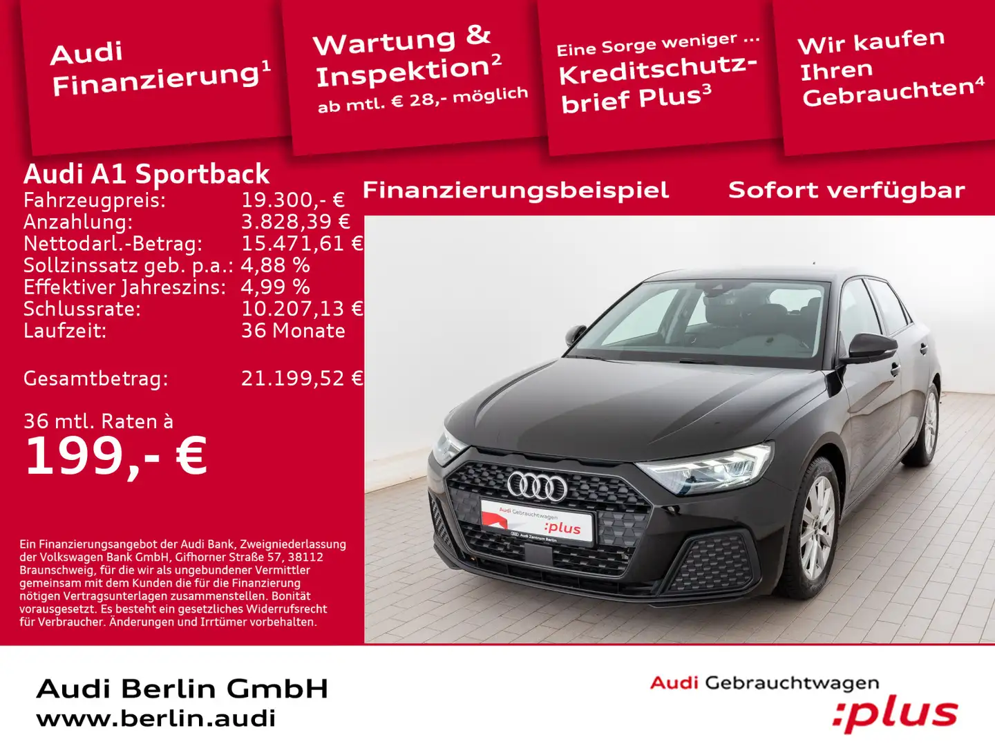 Audi A1 30 TFSI 6-Gang LED RFK NAVI VIRTUAL Nero - 1