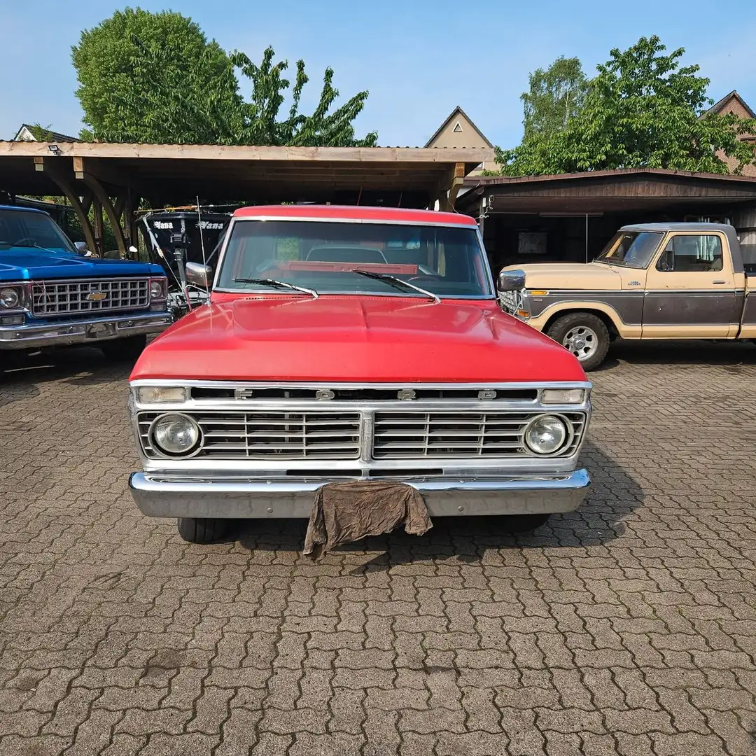 Ford F 100 in Top Originalem Zustand Rostfrei Garanti Rojo - 1