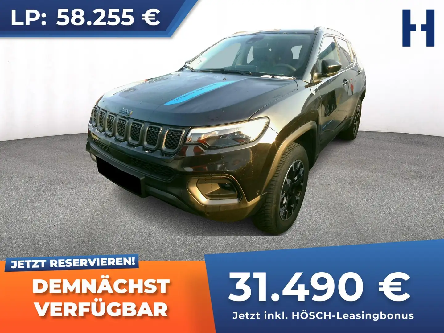 Jeep Compass Trailhawk 4xe 240 LEDER 360° SITZLÜFTUNG ACC Schwarz - 1