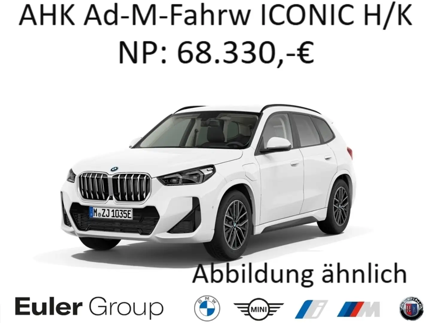 BMW X1 30e Sommer18'' AHK Ad-M-Fahrw ICONIC H/K DaProf PA Weiß - 1