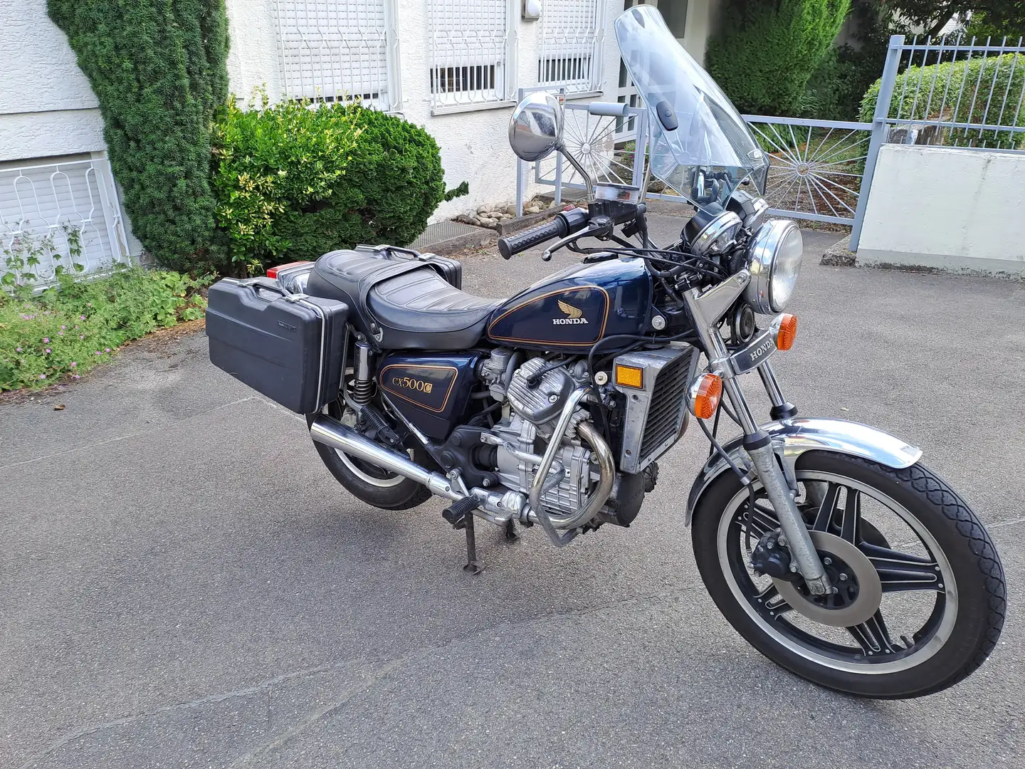 Honda CX 500 C Niebieski - 2