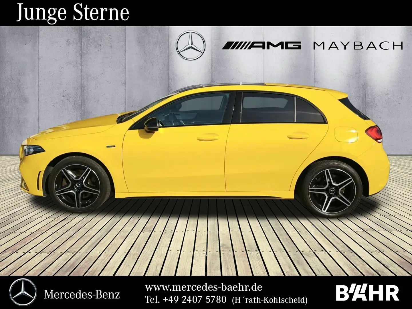 Mercedes-Benz A 250 A 250 e AMG+Night/MBUX-Navi/LED/RFK/SHZ/LMR-18" Желтый - 2