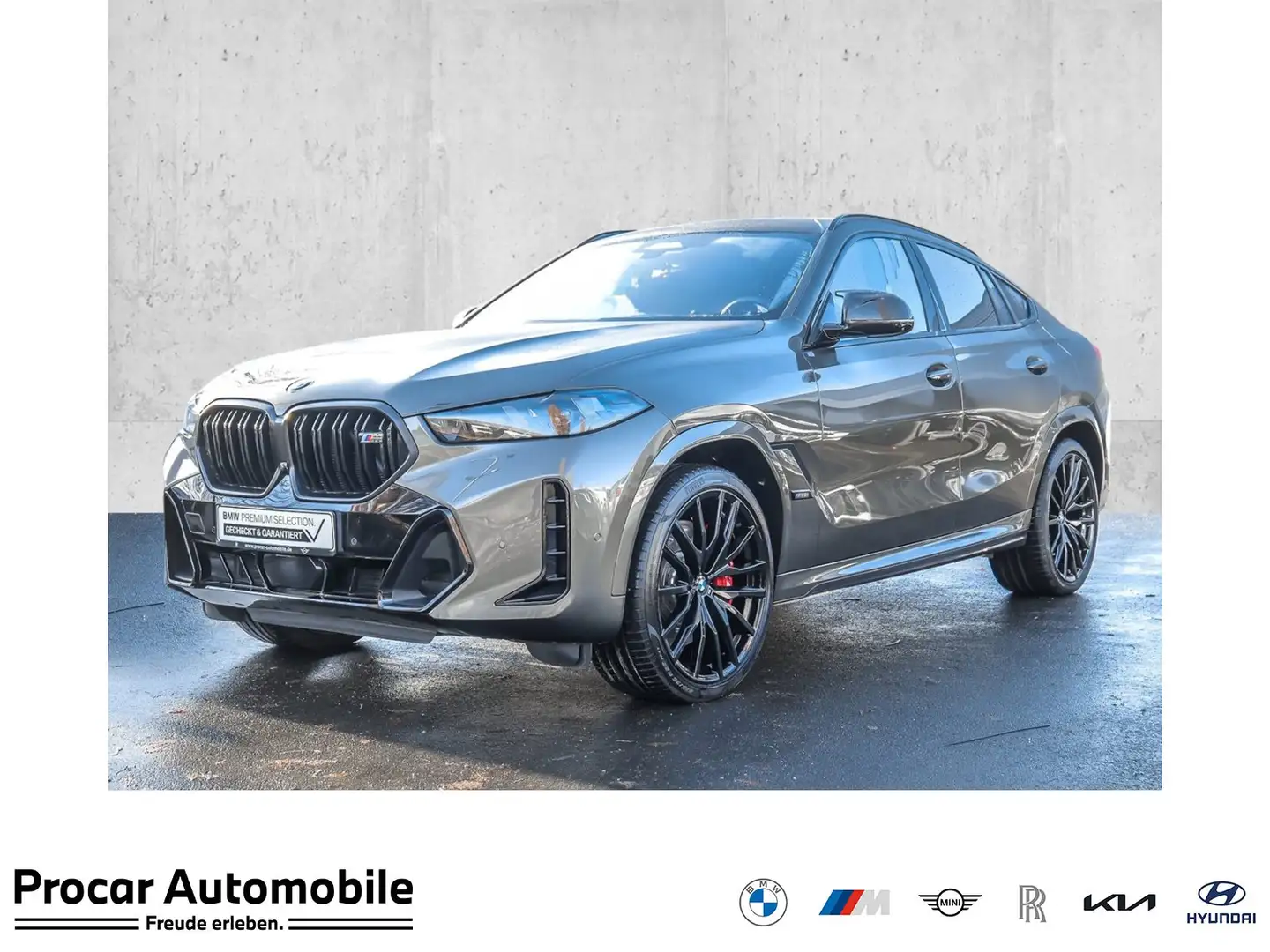 BMW X6 M60i xDrive M Sport PANO ACC RFK NAVI LED LM Grau - 1