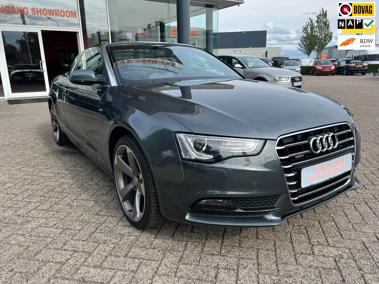Audi A5 Cabriolet 2.0 TFSI quattro S- Line, Automaat, Appl Gris - 1