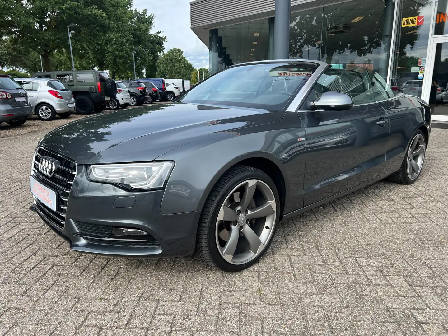 Audi A5 Cabriolet 2.0 TFSI quattro S- Line, Automaat, Appl Gris - 2
