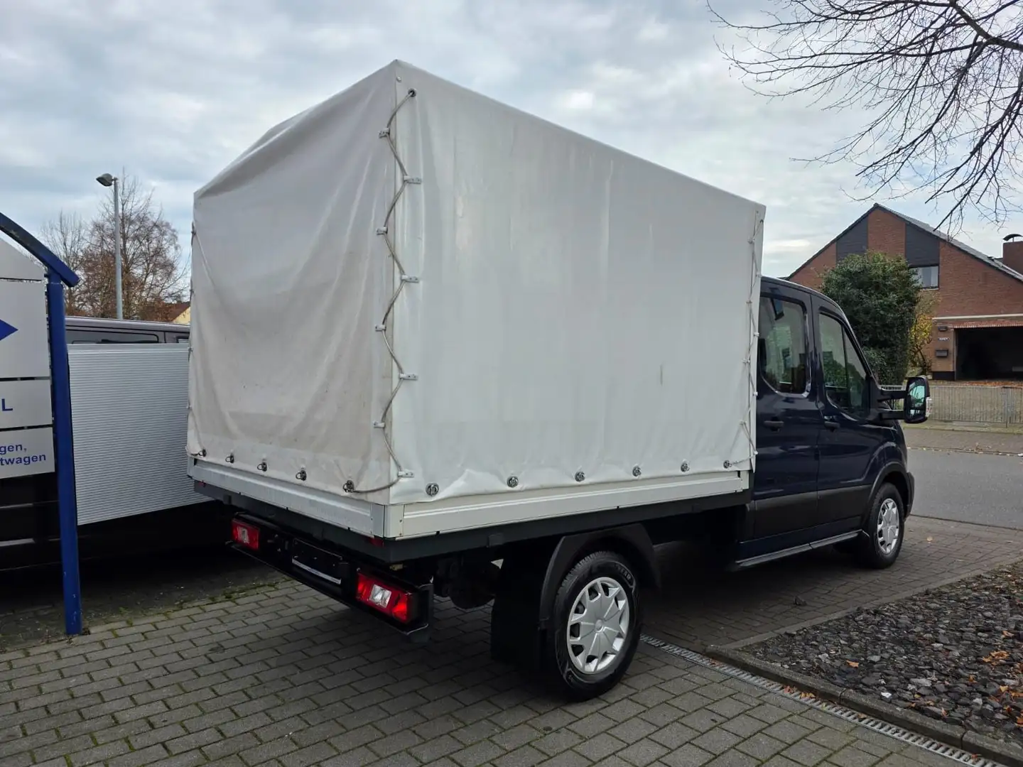 Ford Transit Pritsche 350 L2 Doppelkabine 4x4/Klima/ Blau - 2