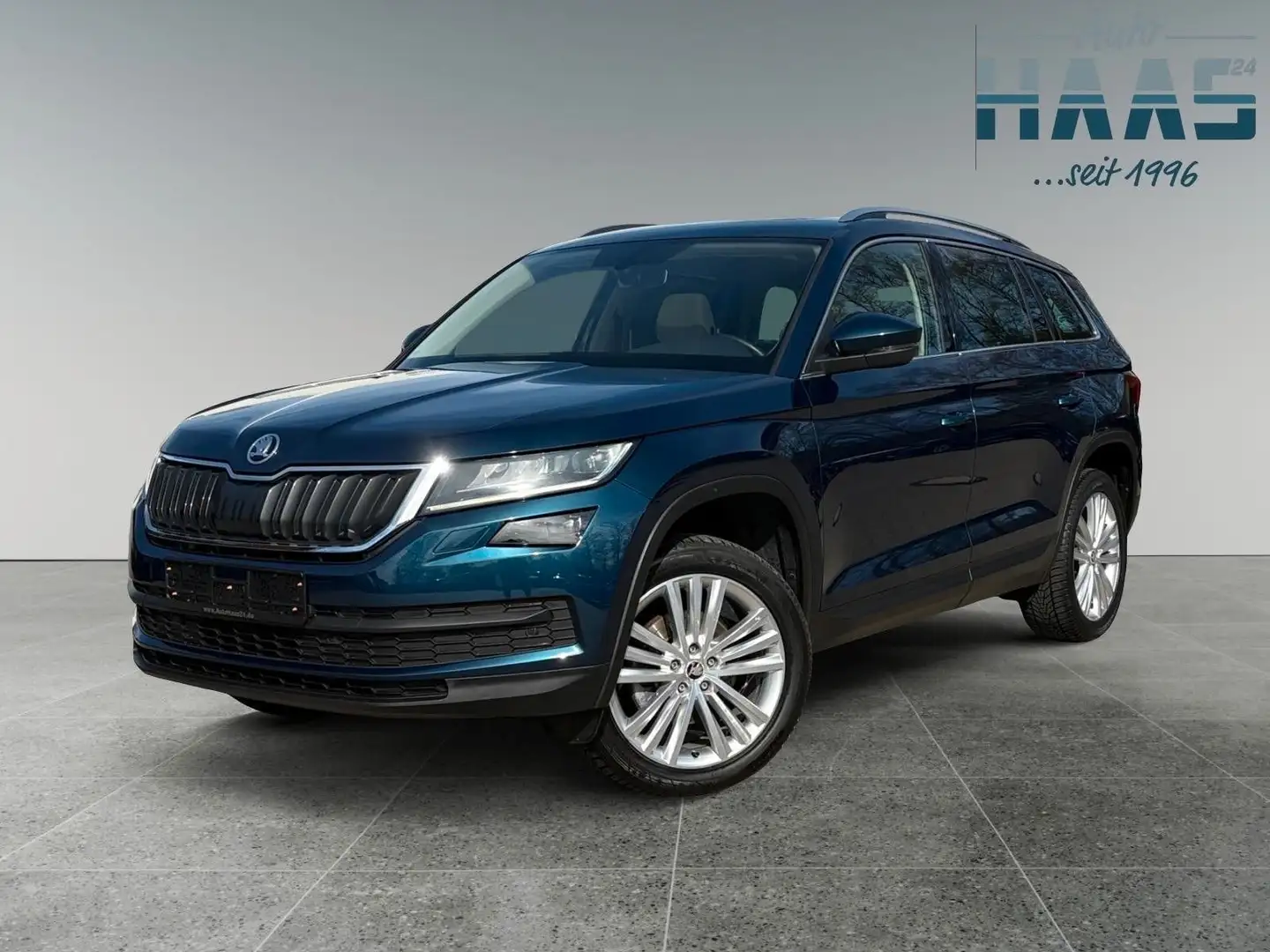 Skoda Kodiaq 4x4 DSG Leder Navi ACC Sitzh 7.Sitzer ALU Blau - 1