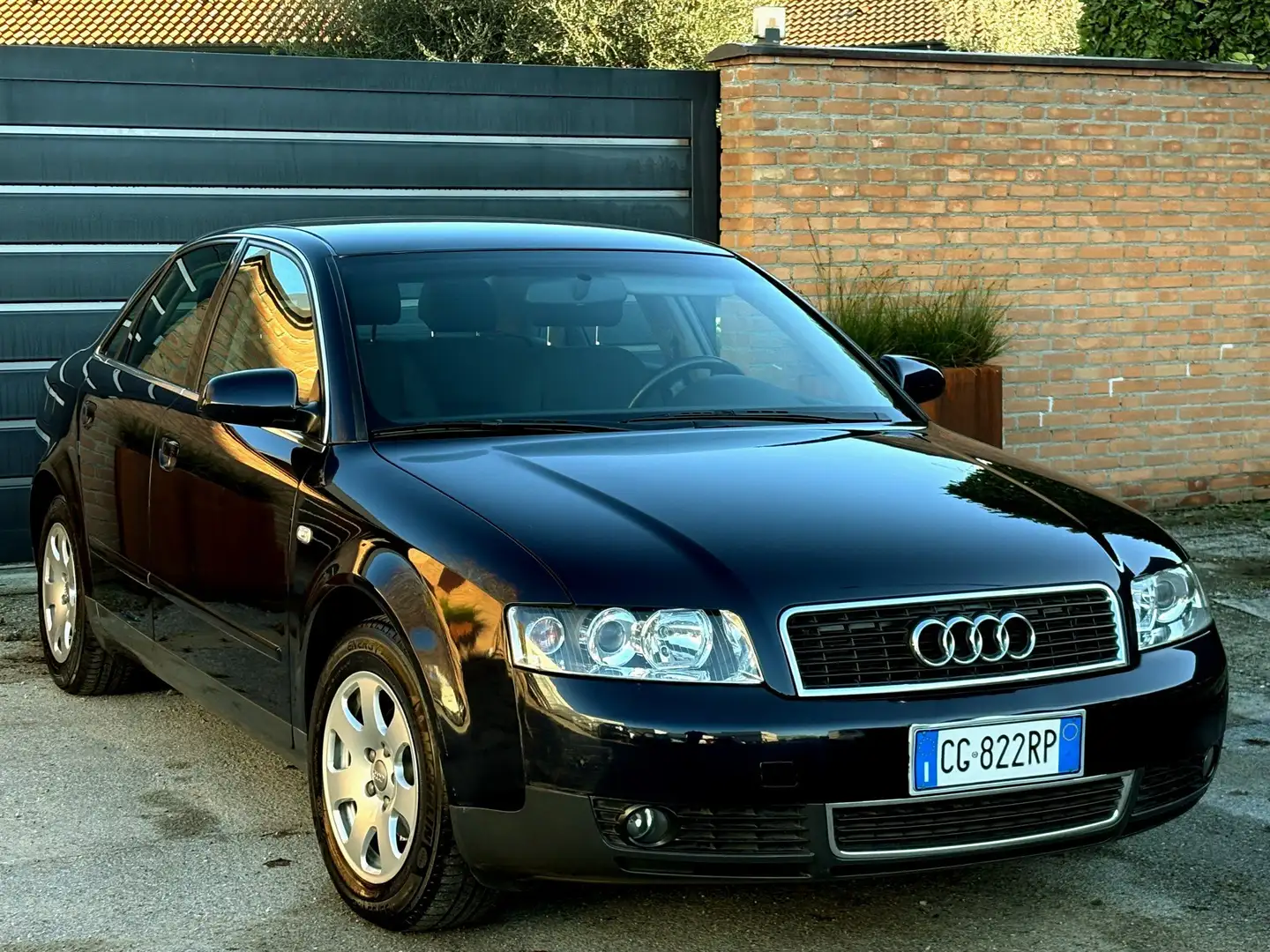 Audi A4 1.6 benz.-UNICO PROPR-130200km-Tagliandi-2003 Blau - 2
