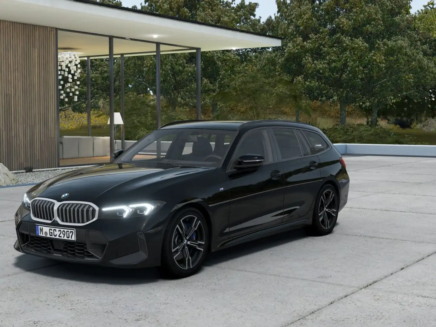 BMW 330 i Touring Aut. M SPORT LiCo+,Stop&Go,PA,RFK LED Schwarz - 2
