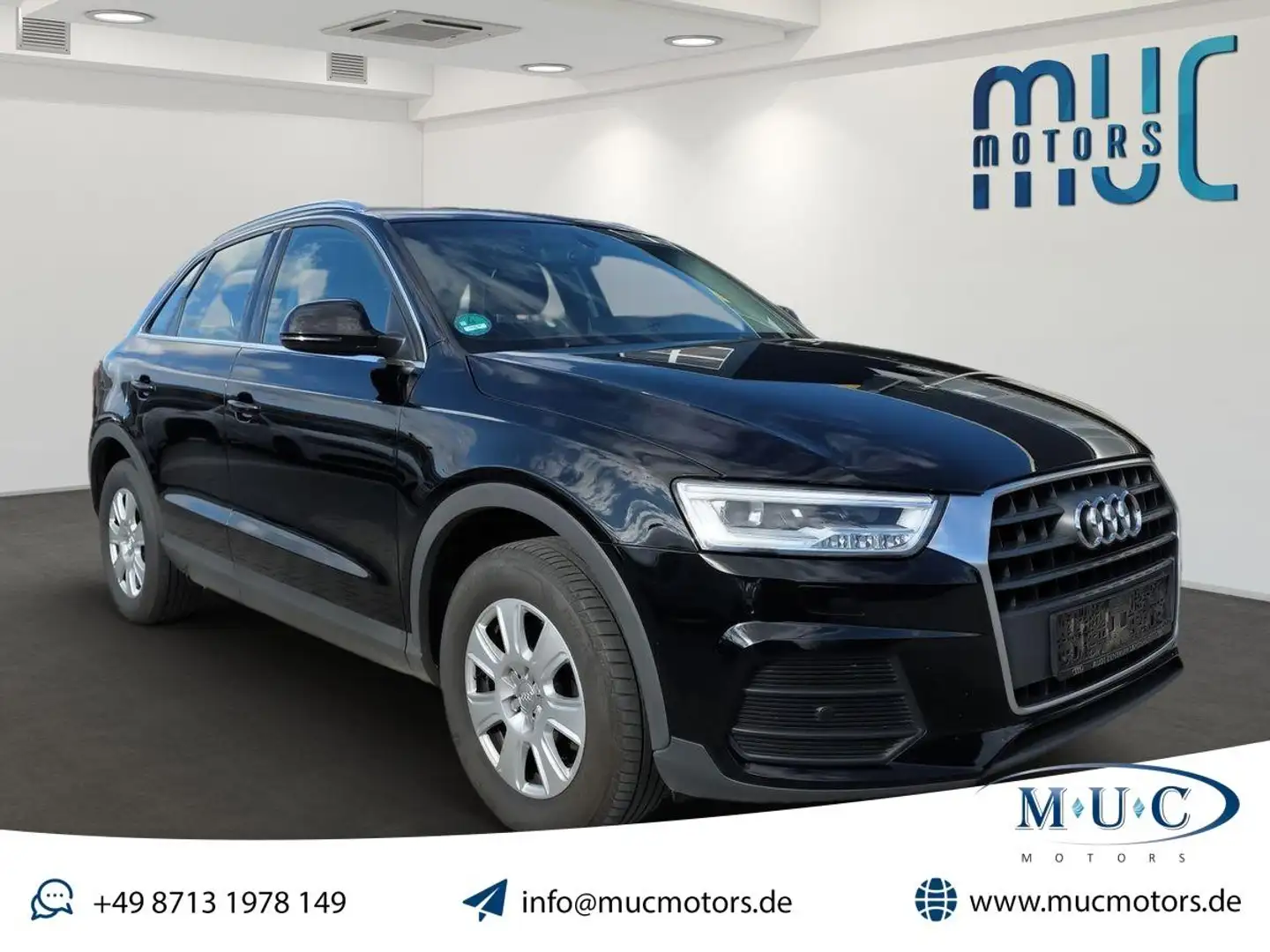 Audi Q3 1.4 16V TFSI ACT~1ste Hand~LED~gepflegt Schwarz - 1