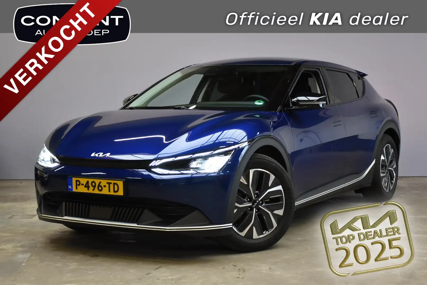 Kia EV6 58kWh 169pk RWD Air TREKHAAK Blau - 1