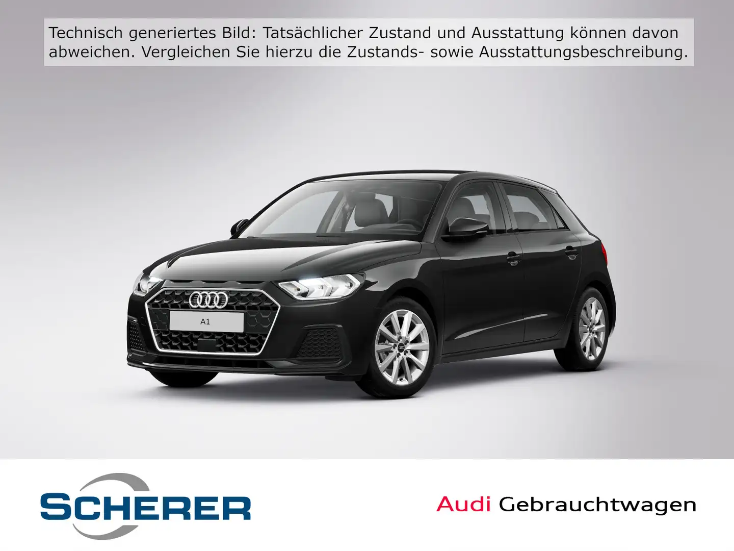 Audi A1 advanced 25 TFSI 70(95) kW(PS) Scha Schwarz - 1
