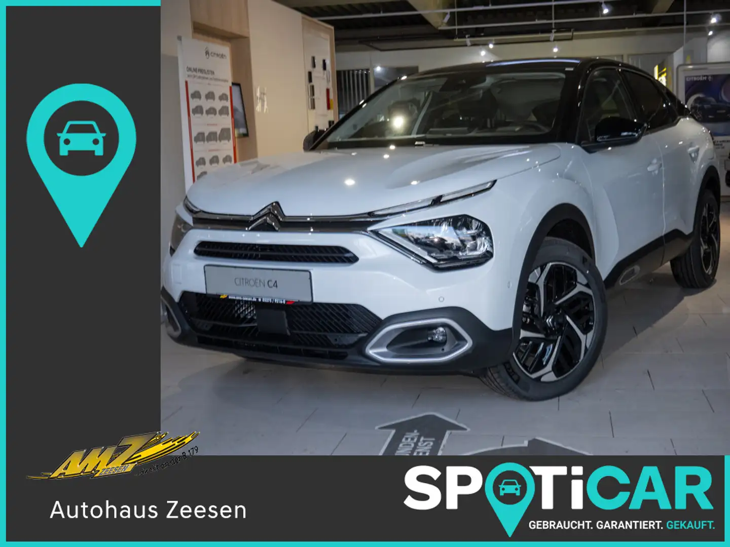 Citroen C4 BlueHDi 130 Max SSD LED NAVI ACC HUD 360° Alb - 1