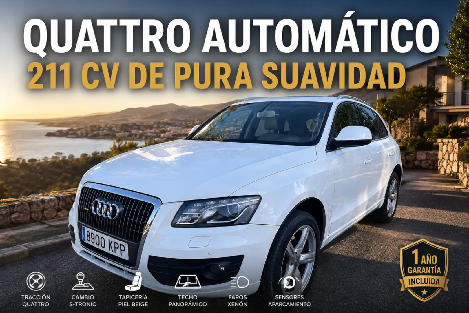 Audi Q5 2.0 TFSI quattro Tiptronic 211 Blanco - 1