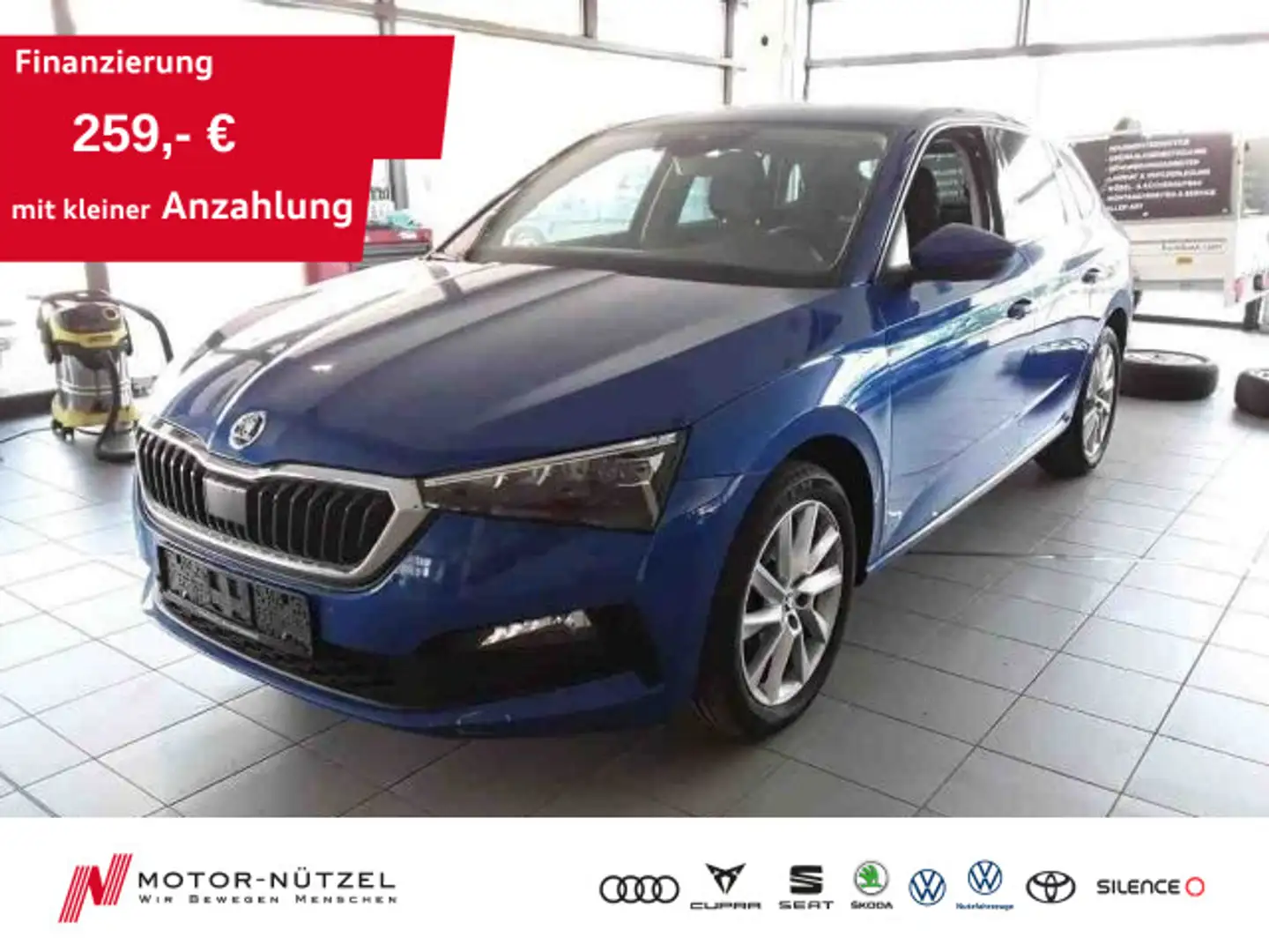 Skoda Scala 1.5 TSI STYLE LED+APP+DAB+GRA+SHZ+PDC+RFK Blau - 1