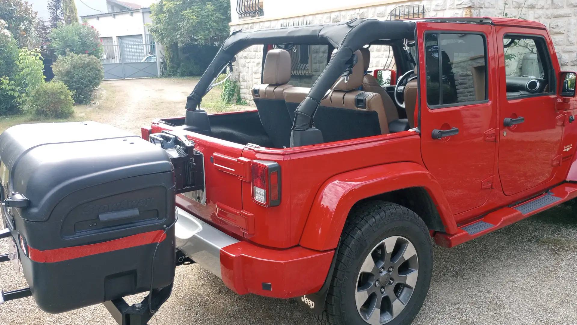 Jeep Wrangler Wrangler V6 3.6 Pentastar 284 Unlimited Sahara A Rouge - 2
