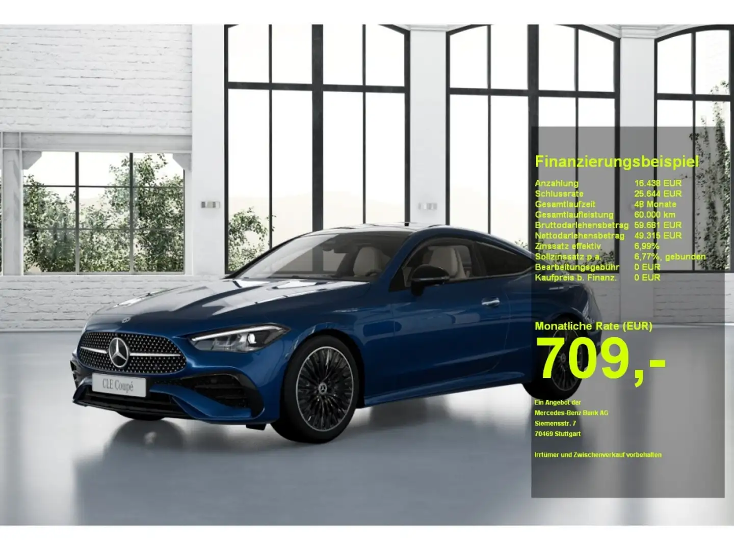 Mercedes-Benz CLE 200 4M Coupé #AMG #PANO-SD #AHK #NIGHT #360° Albastru - 1