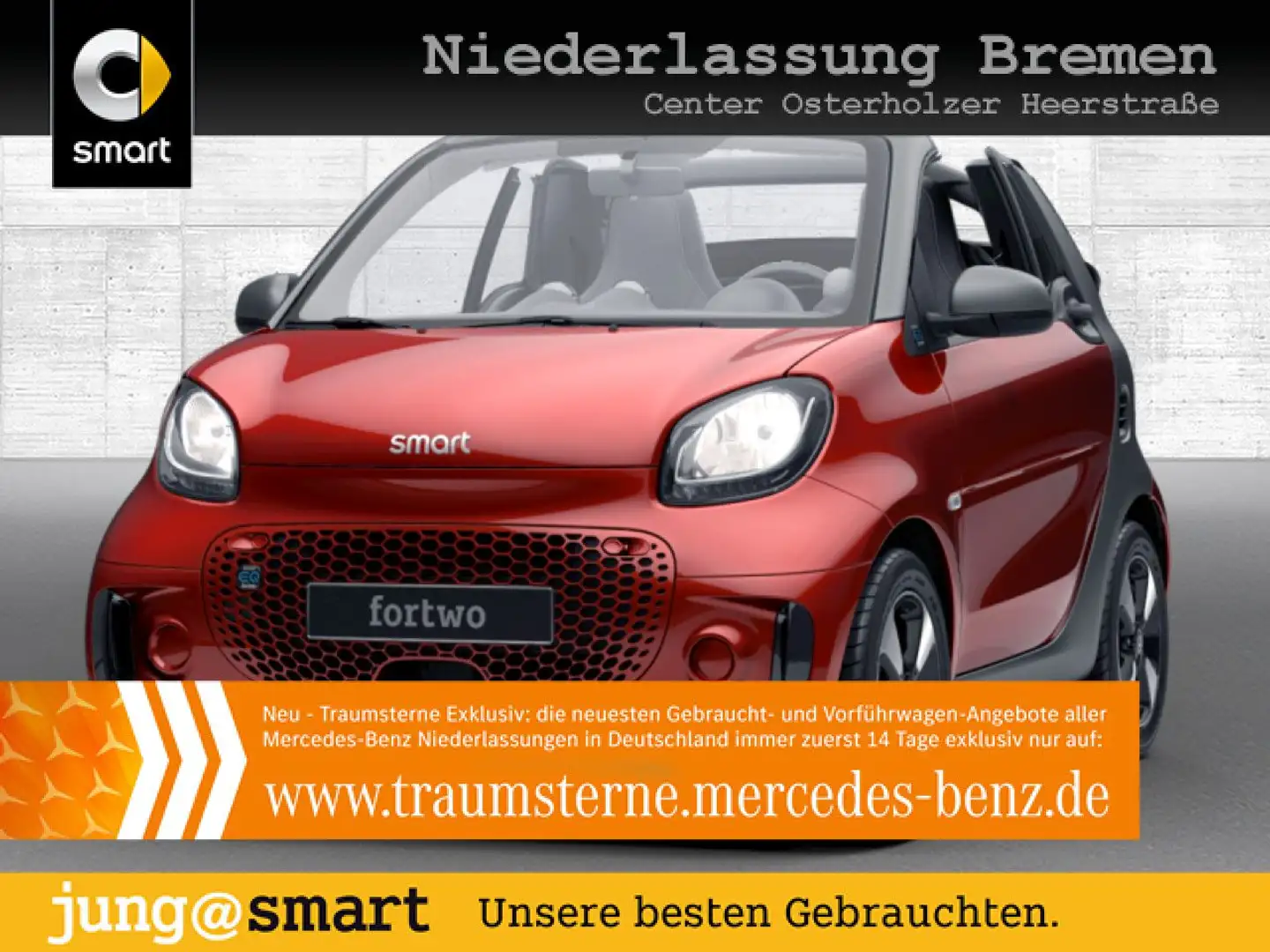 smart forTwo EQ 60kWed passion SHZ PDC Dig Radio Tempom Rot - 1