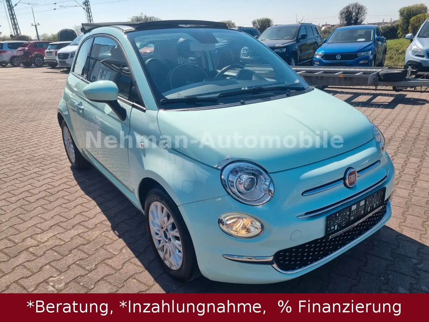 Fiat 500C Cabrio 1.Hand Verde - 1