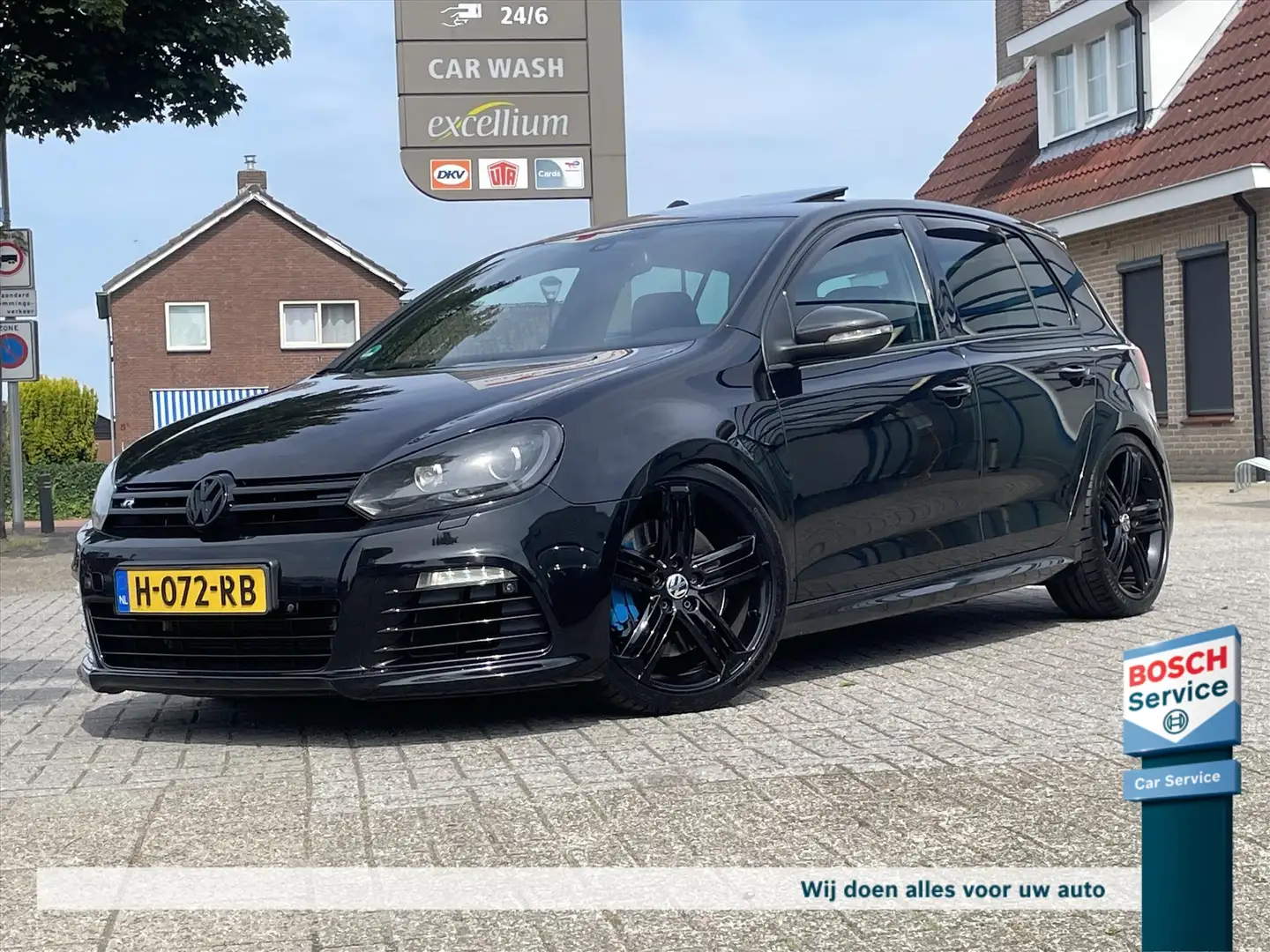 Volkswagen Golf 6 2.0 TSI R 380PK 4Motion / Schuif-Kantal / Dynaud Zwart - 1