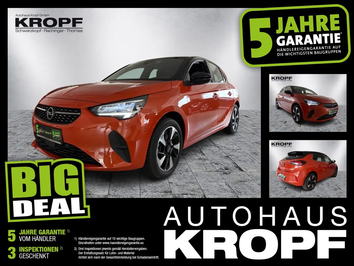 Opel Corsa F e Elegance LED+SHZ+Fernlichtass.+Kam.+LM Orange - 1