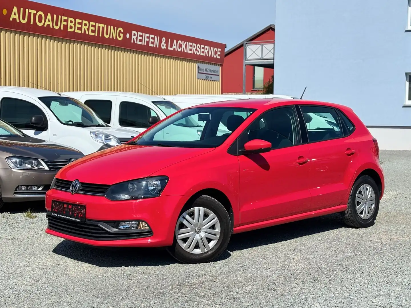 Volkswagen Polo 1.2 TSI 5 Türer KLIMA,1 HAND, ERST 41985km, Rot - 2