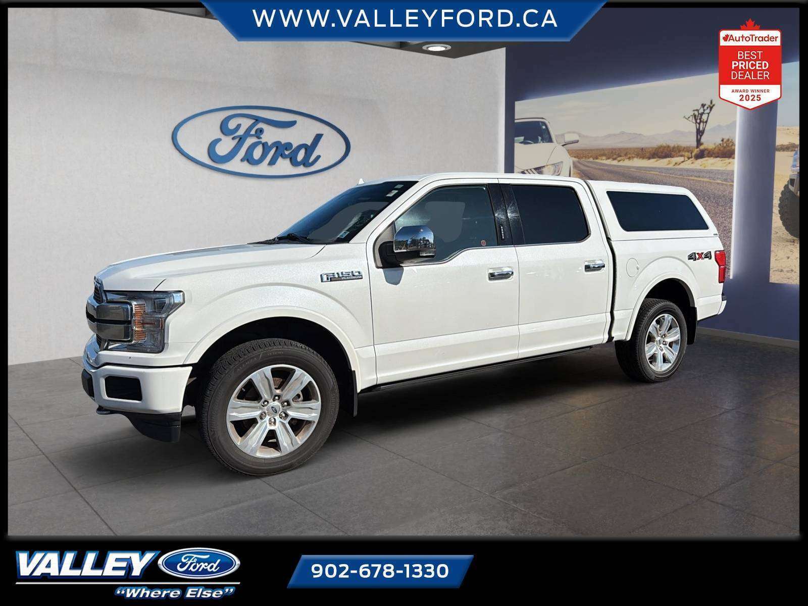 White 2020 Ford F-150 Pickup Truck Four-Wheel Drive Automatic