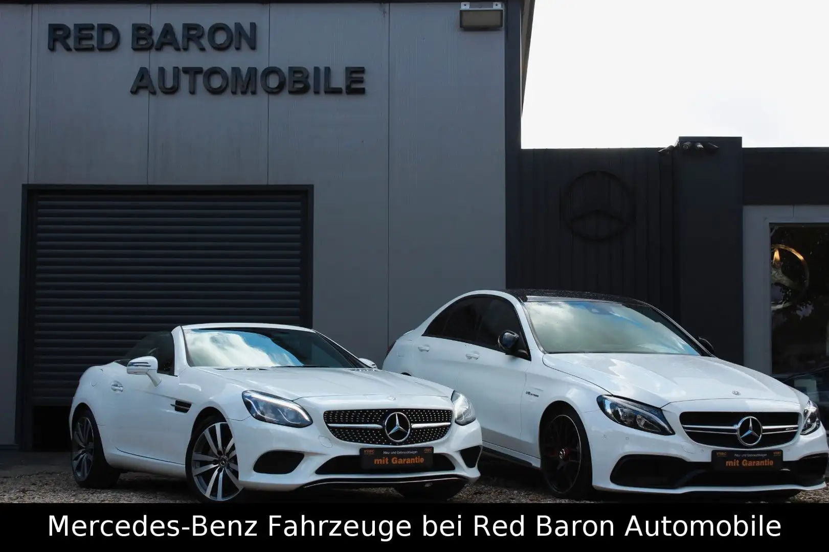 Mercedes-Benz SLC 300 9-G LEDER LED KEYLESS-GO KAMERA EU-6 Tem Weiß - 1