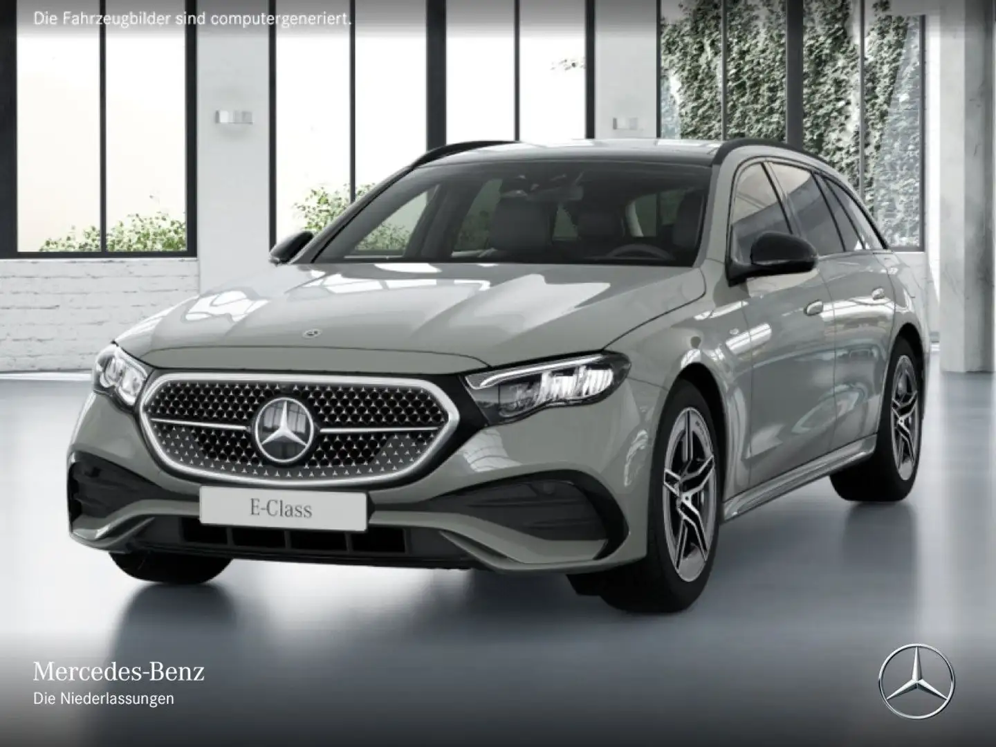 Mercedes-Benz E 300 de T Hybrid AMG Fahrass 360° Pano Distr. LED Gris - 2