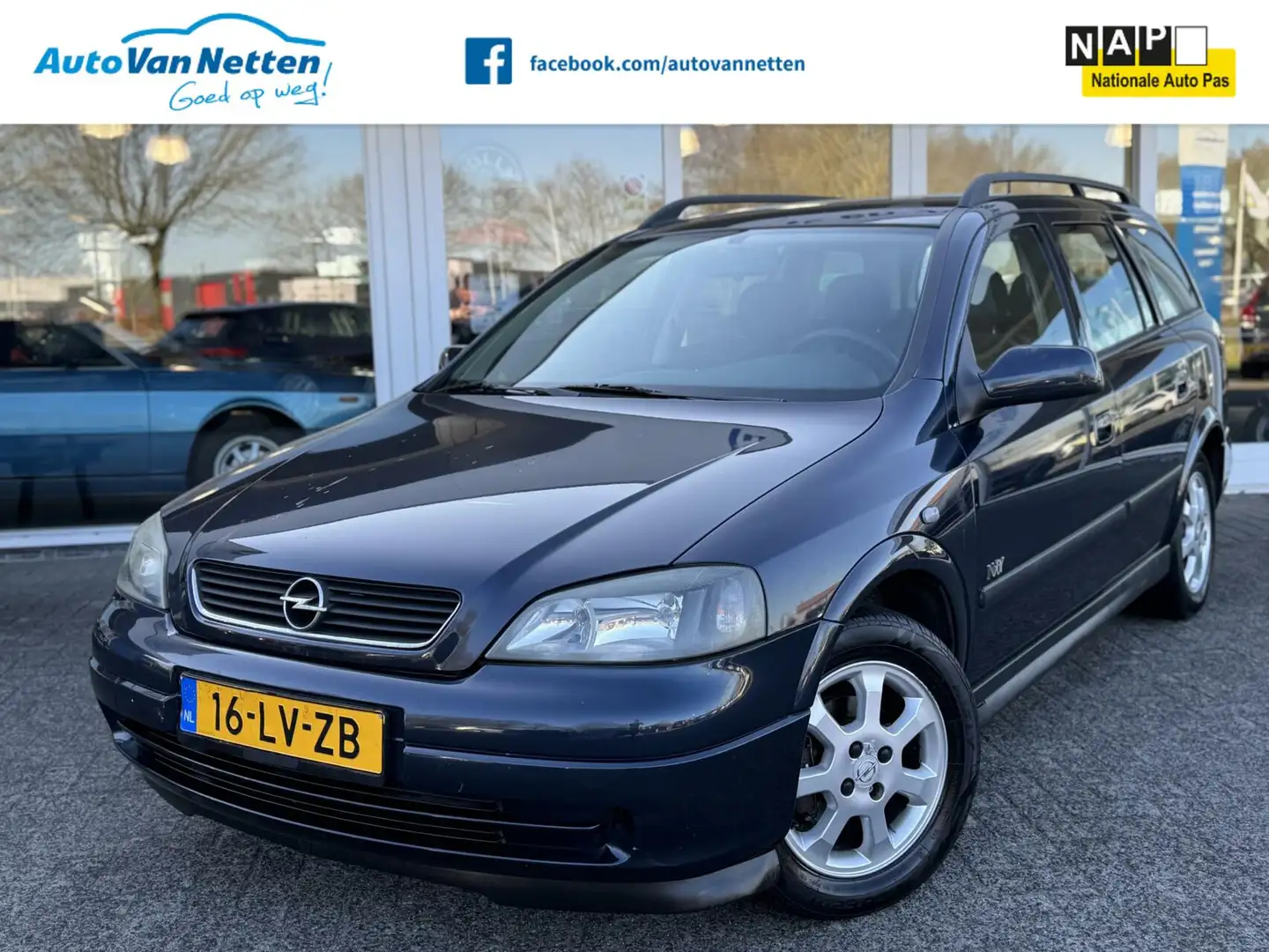 Opel Astra Wagon 1.6-16V Njoy,Airco,Elek pakket,cpv,lm-sportv Blu/Azzurro - 1