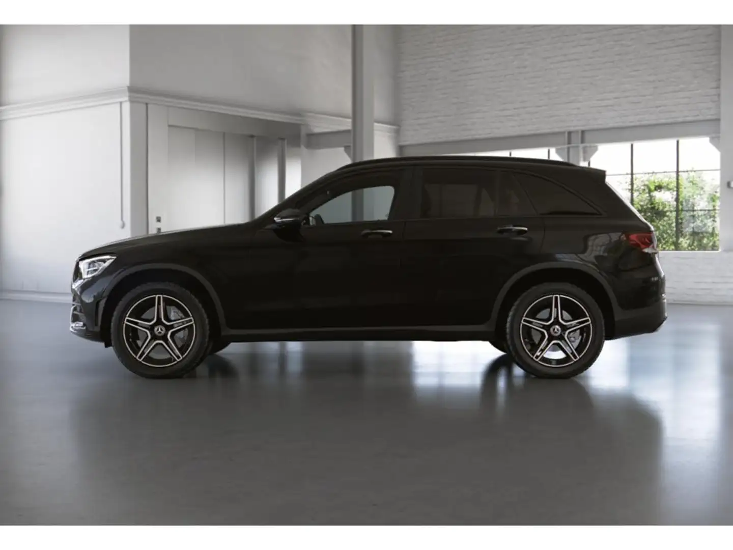 Mercedes-Benz GLC 300 de 4M AMG AHK+PANO+DISTRONIC+KEYLESS+19" Negro - 2