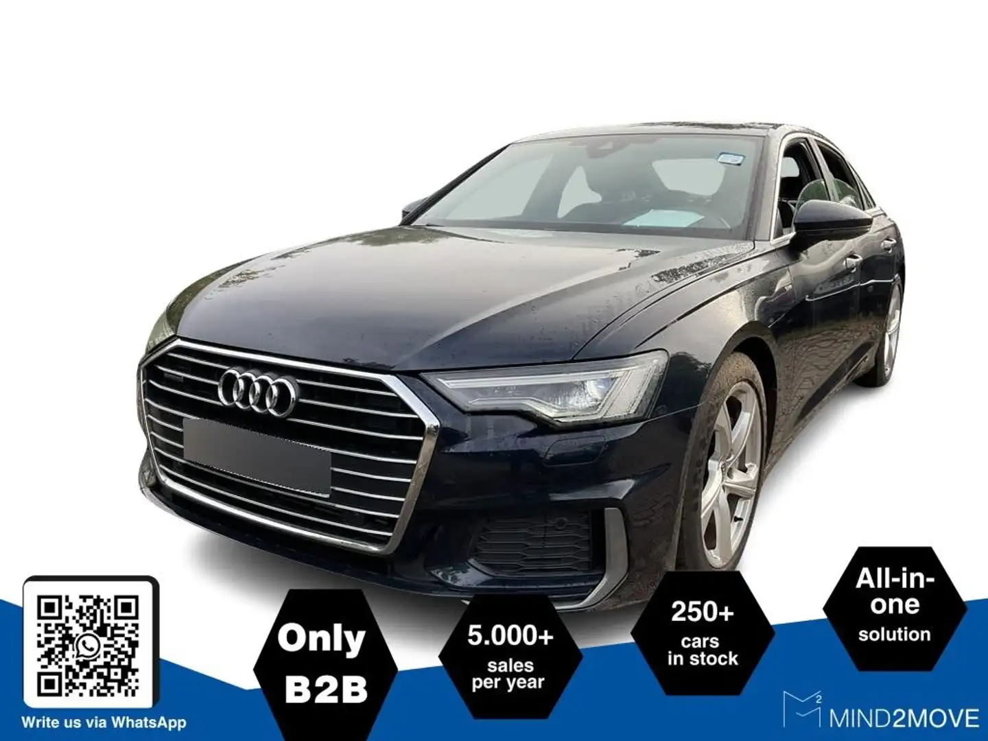 Audi A6 50TFSIe qu. S-Line MATRIX+LEDER+VIRTUAL+B&O Blau - 2