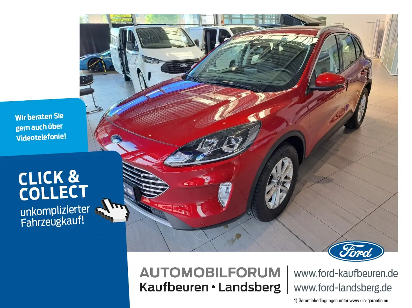 Ford Kuga 1.5 EcoBoost Titanium Navi SHZ PDC RFK Rood - 1