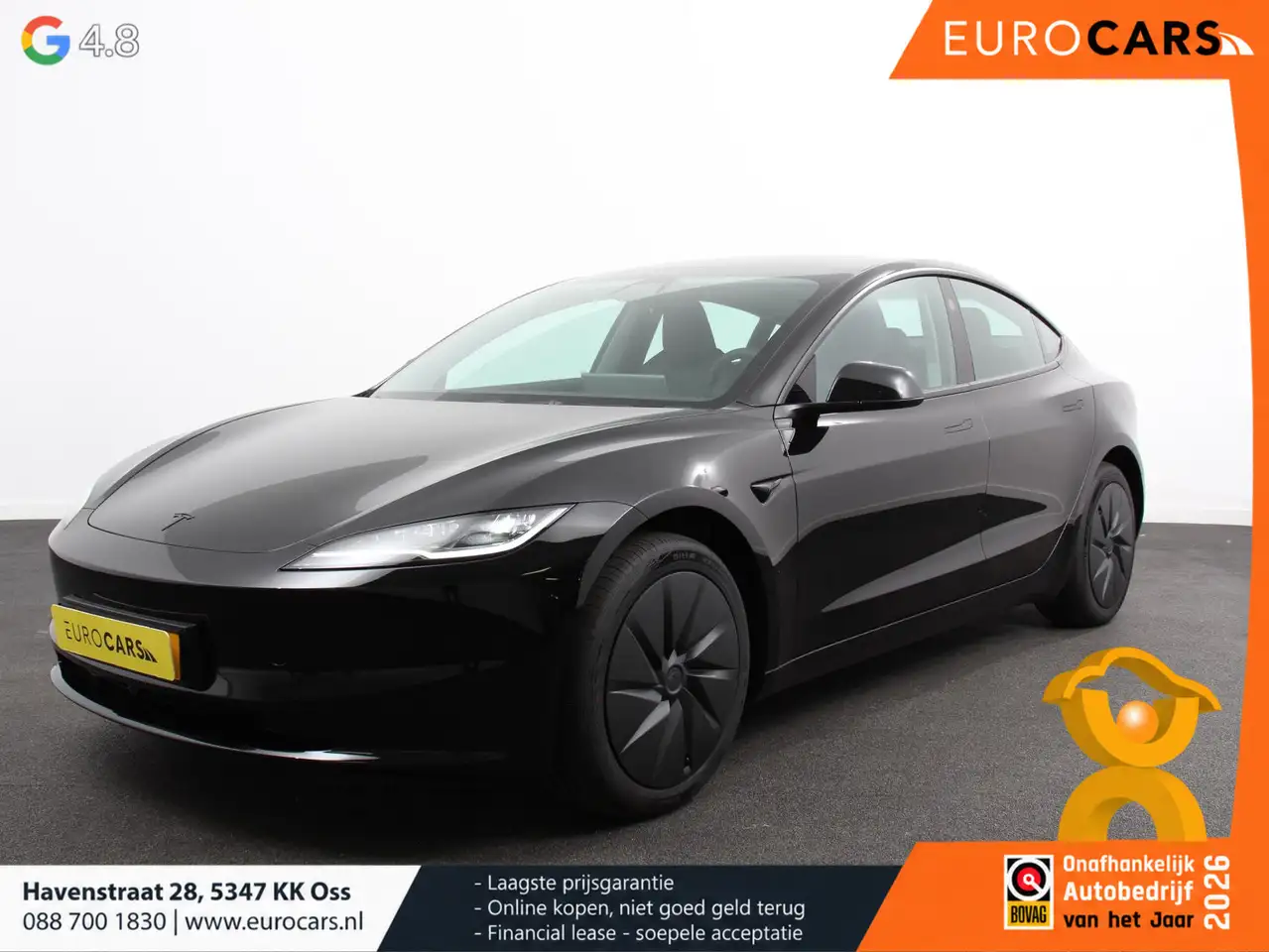 Tesla Model 3 RWD 60 kWh Autopilot Panorama Warmtepomp Stoel/Stu — photo 1 of 35
