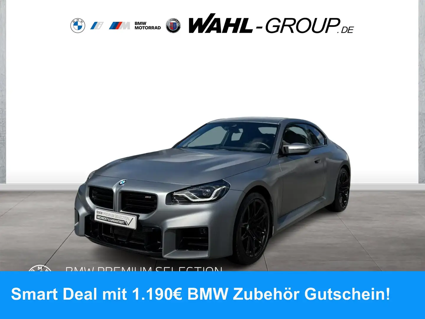 BMW M2 Coupé Adapt M Fahrwerk Adapt LED Navi SHZ PDC Grau - 1