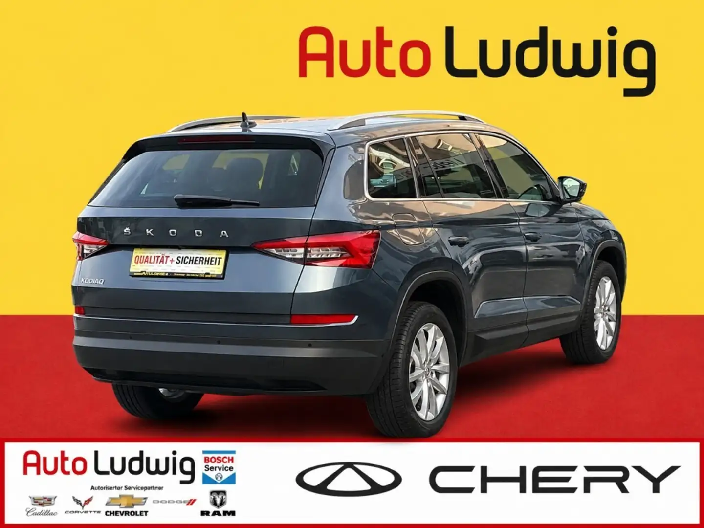 Skoda Kodiaq 2.0 TDI Style*7-SITZER*NAVI*LED*AHK*PARKASSIST*... Grau - 2