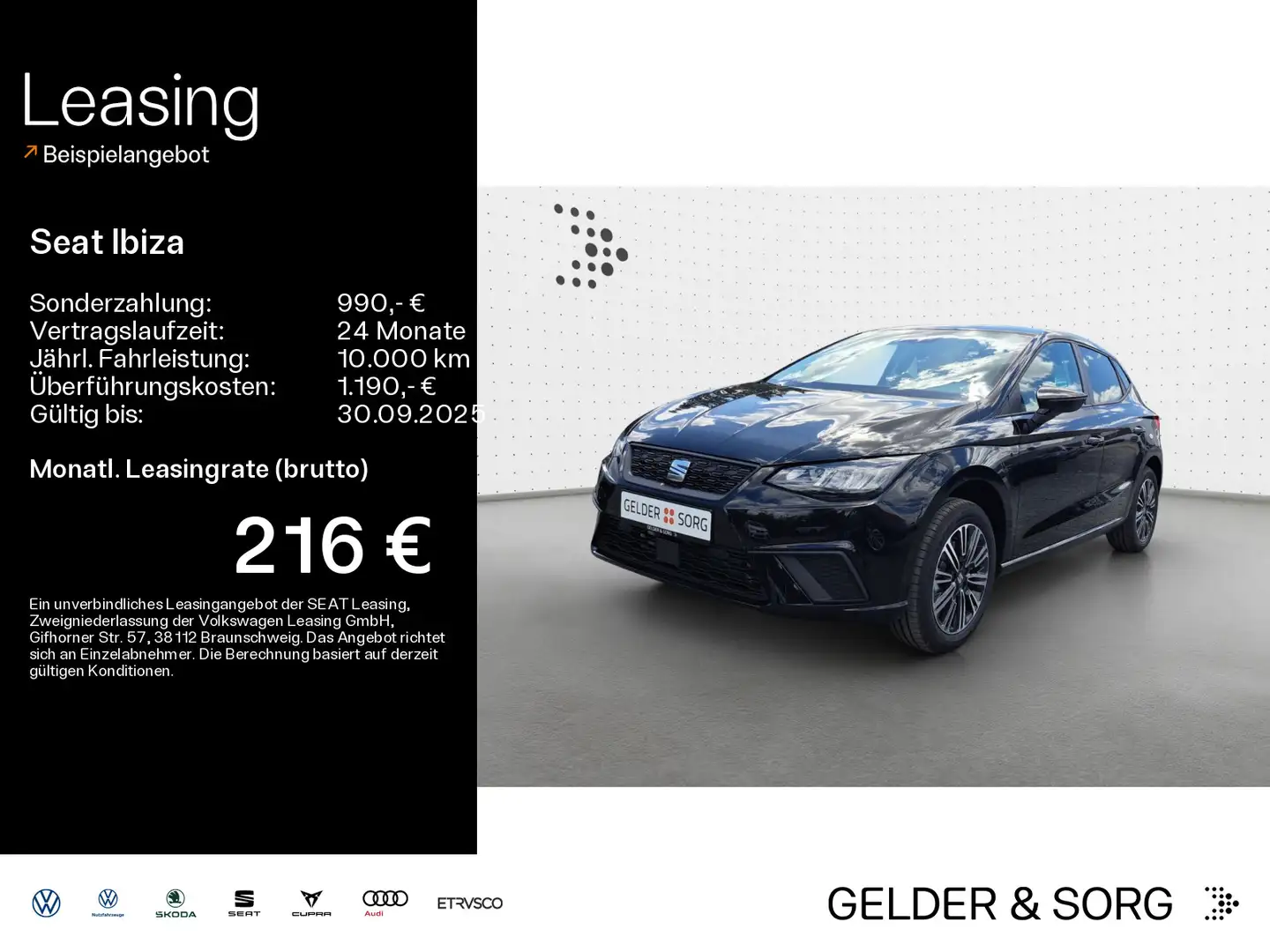 SEAT Ibiza Road Edition 1.0 TSI DSG *RFK*KESSY*SHZ*PD Noir - 1