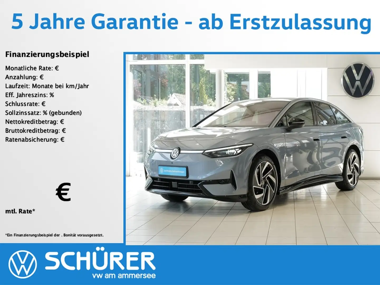 Volkswagen ID.7 Pro AHK Wärmepumpe Matrix HuD 360° Keyless Blau - 1
