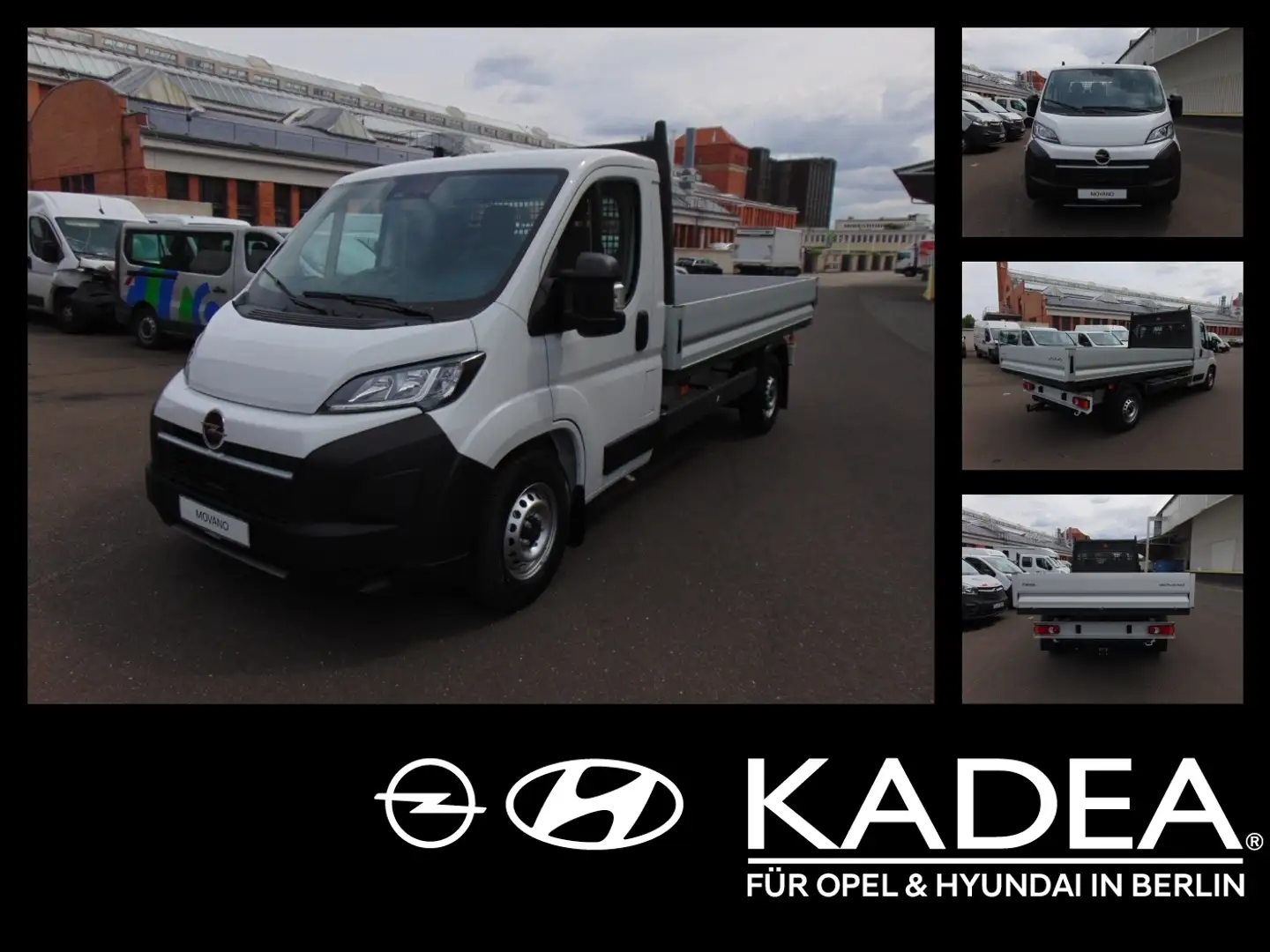 Opel Movano Pritsche 2.2 Blue-HDI L3 Allwetterreifen Wit - 1