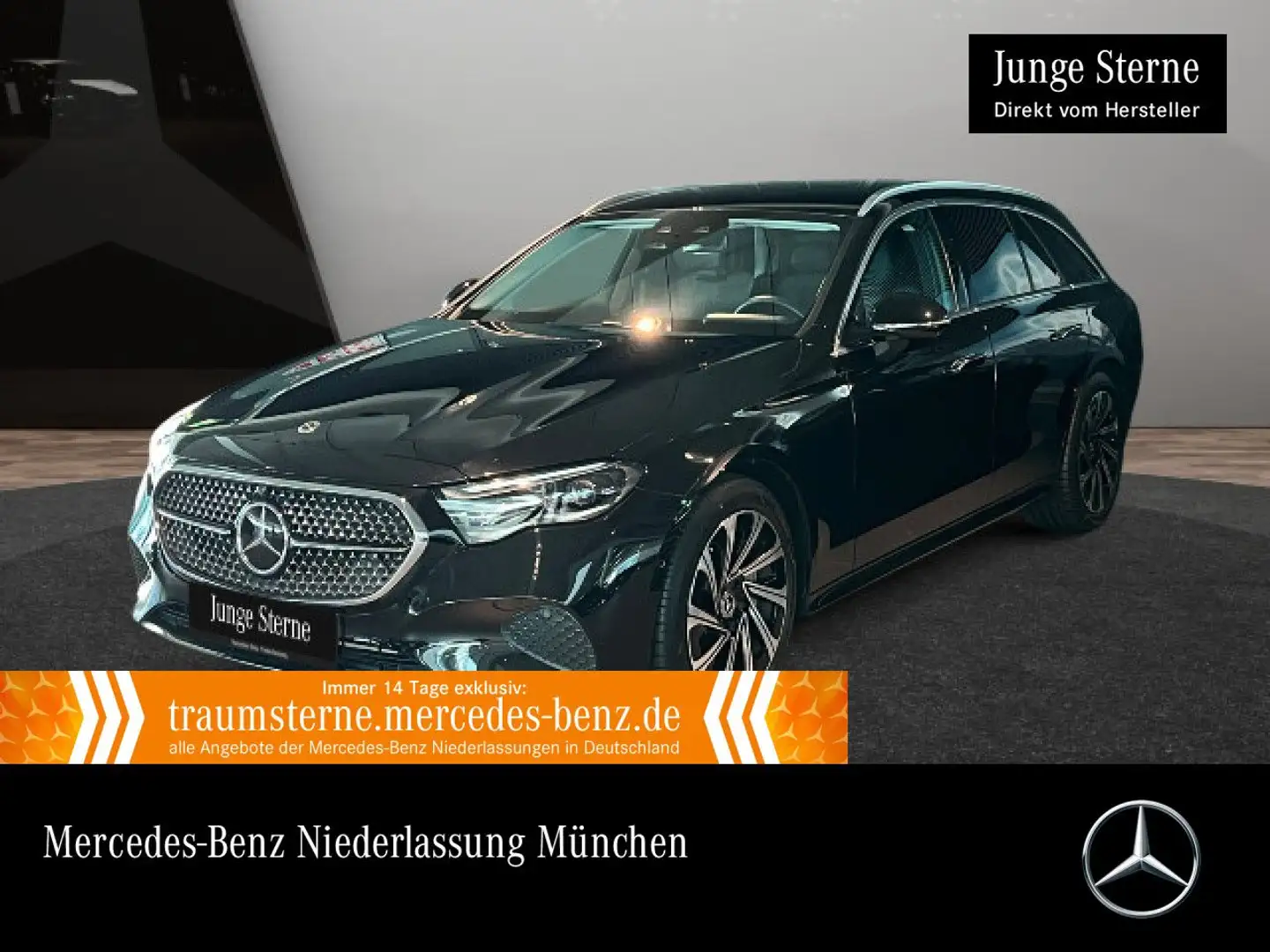 Mercedes-Benz E 220 d T Avantgarde Fahrass 360° Airmat Stdhzg 9G Schwarz - 1