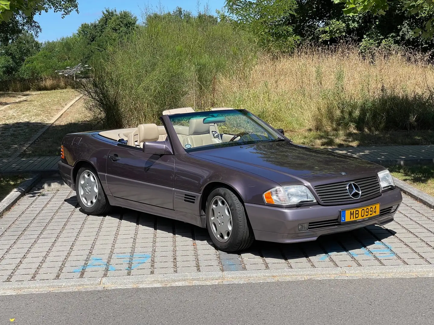 Mercedes-Benz SL 280 roadster Brun - 1