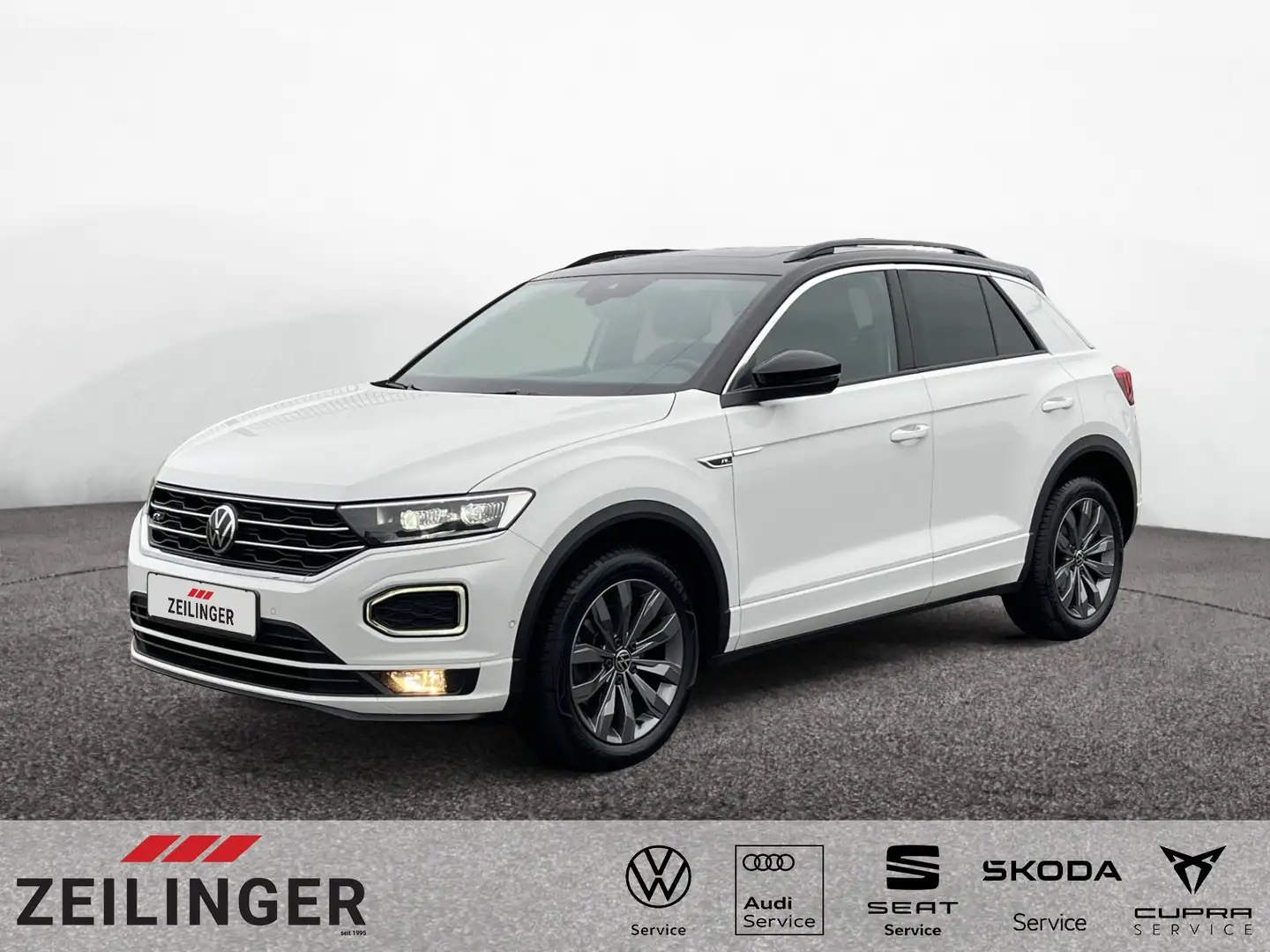 Volkswagen T-Roc Sport 4MO TDI DSG|R-Line|AHK|PANO|el.HECK Weiß - 1