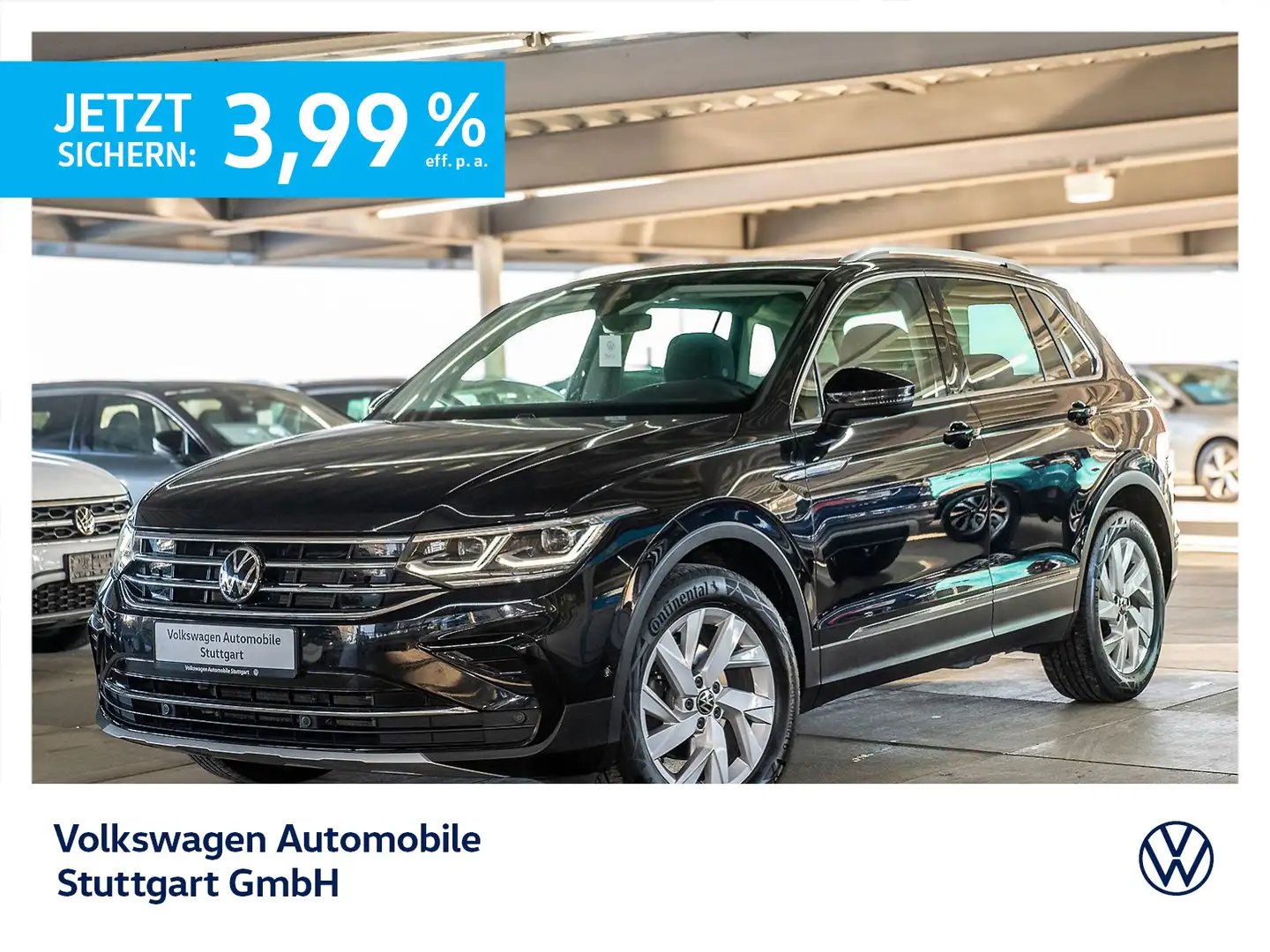 Volkswagen Tiguan Elegance 2.0 TDI DSG Navi Kamera LED ACC Schwarz - 1