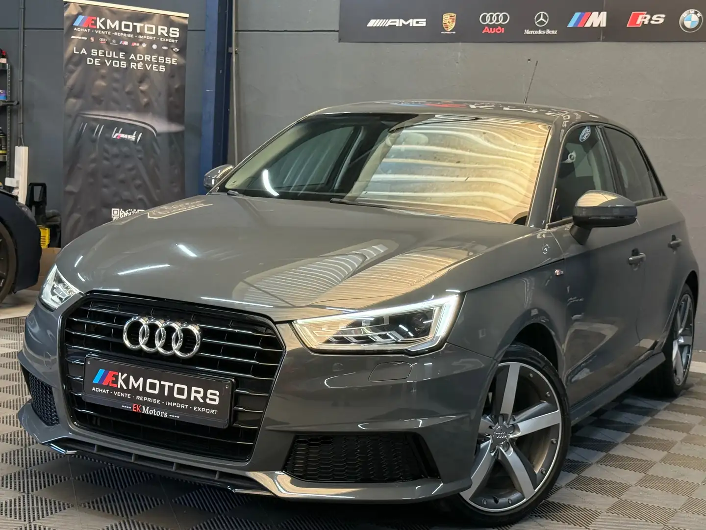 Audi A1 °S-LINE°ULTRA°LED°NAVI° Gris - 2
