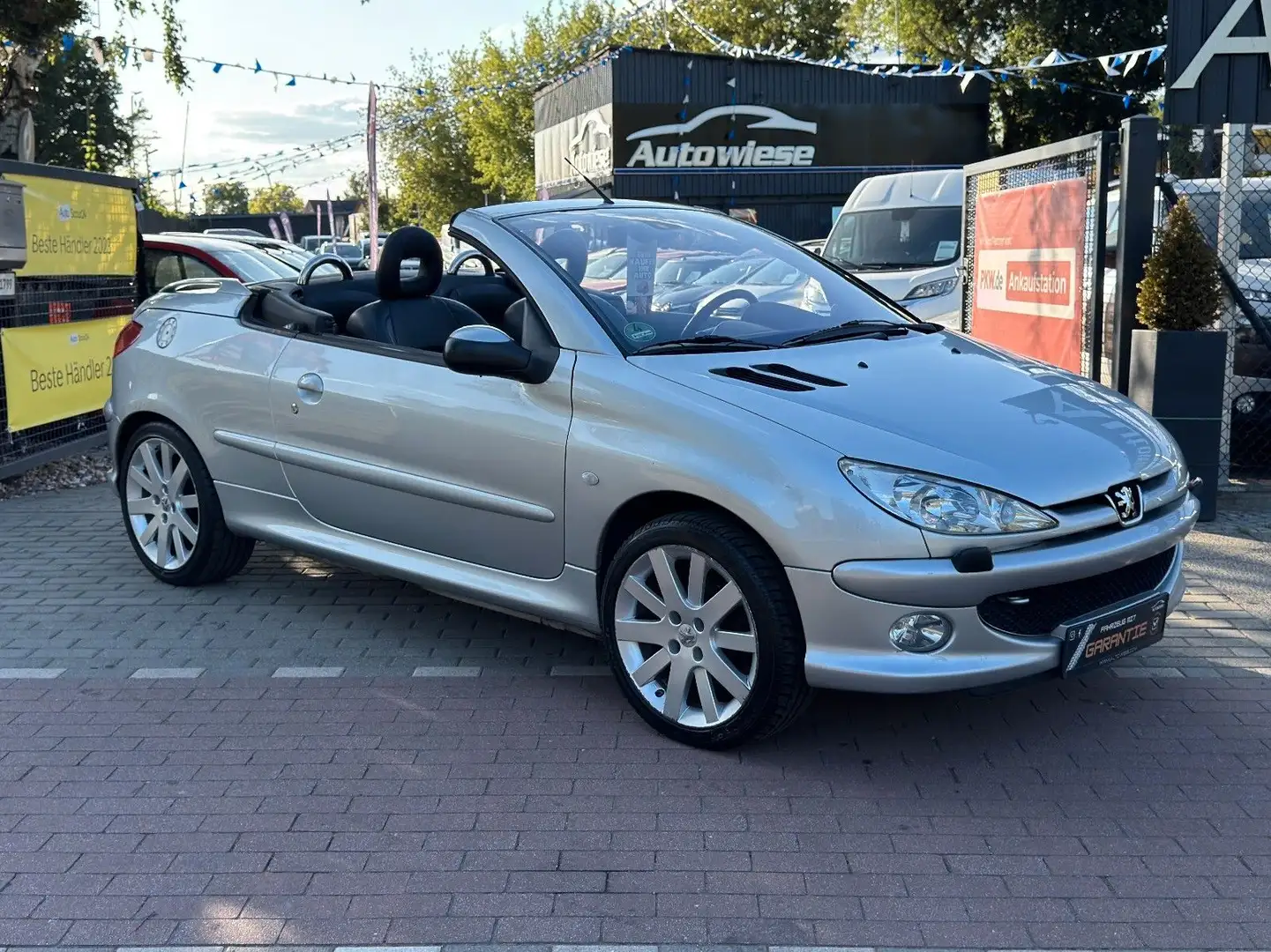 Peugeot 206 cc 1.6 Cabrio Platinum Klima*Leder*TÜV NEU Szary - 1